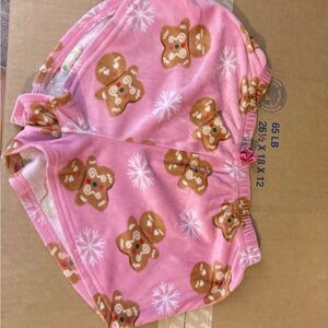 Pink Gingerbread Patterned Shorts